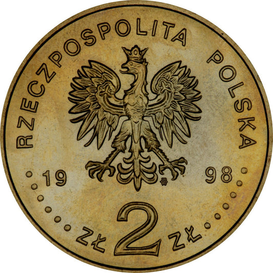 2 zł 1998 - XVIII. Zimowe Igrzyska Olimpijskie w Nagano