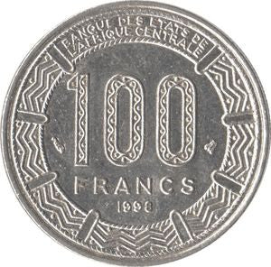 BEAC 100 Franków CFA 1998