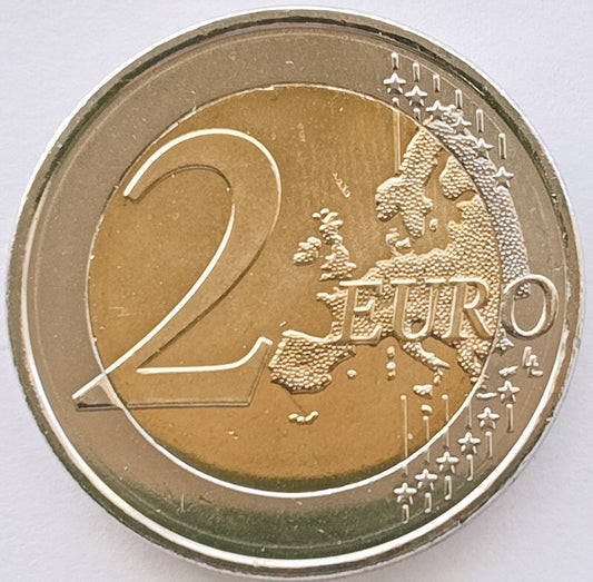 Łotwa 2 euro 2022 35 lat programu Erasmus