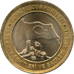 Turcja 1 Lira 2016