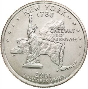 USA 25 centów / ćwiartka 2001 Nowy Jork