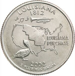 USA 25 centów / ćwiartka 2002 Luizjana