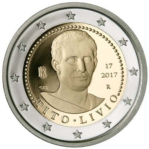 Włochy 2 euro 2017 2000 rocznica śmierci Tytusa Liwiusza