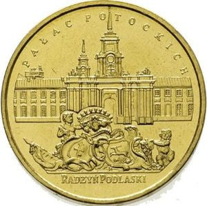 2 zł 1999 - Zamki i pałace w Polsce: Pałac Potockich w Radzyniu Podlaskim