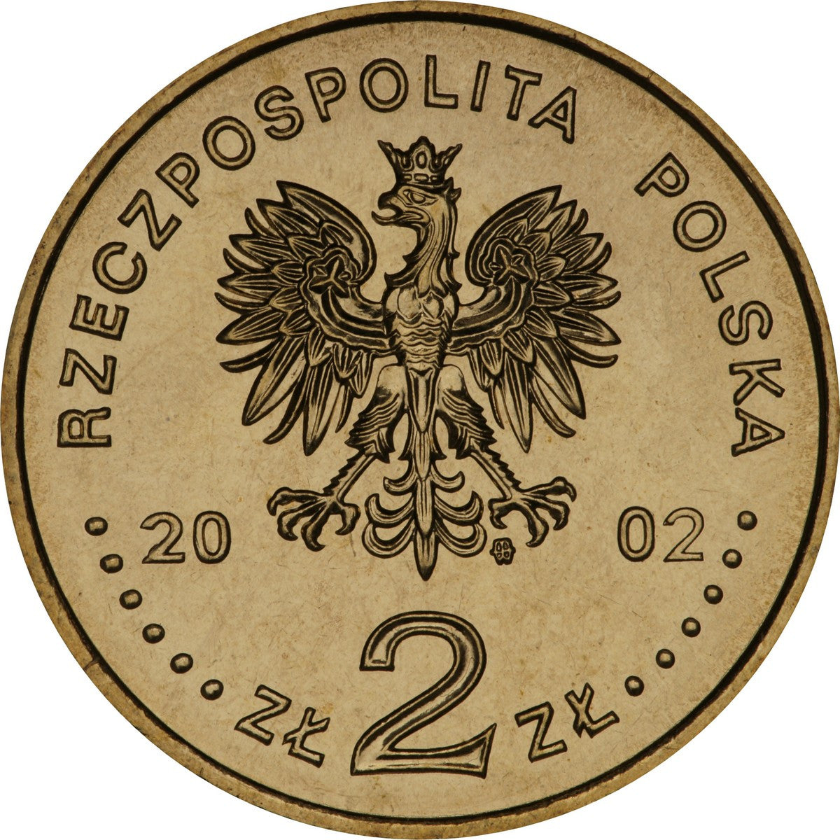2 zł 2002 -  Zabytki kultury materialnej w Polsce: Zamek w Malborku