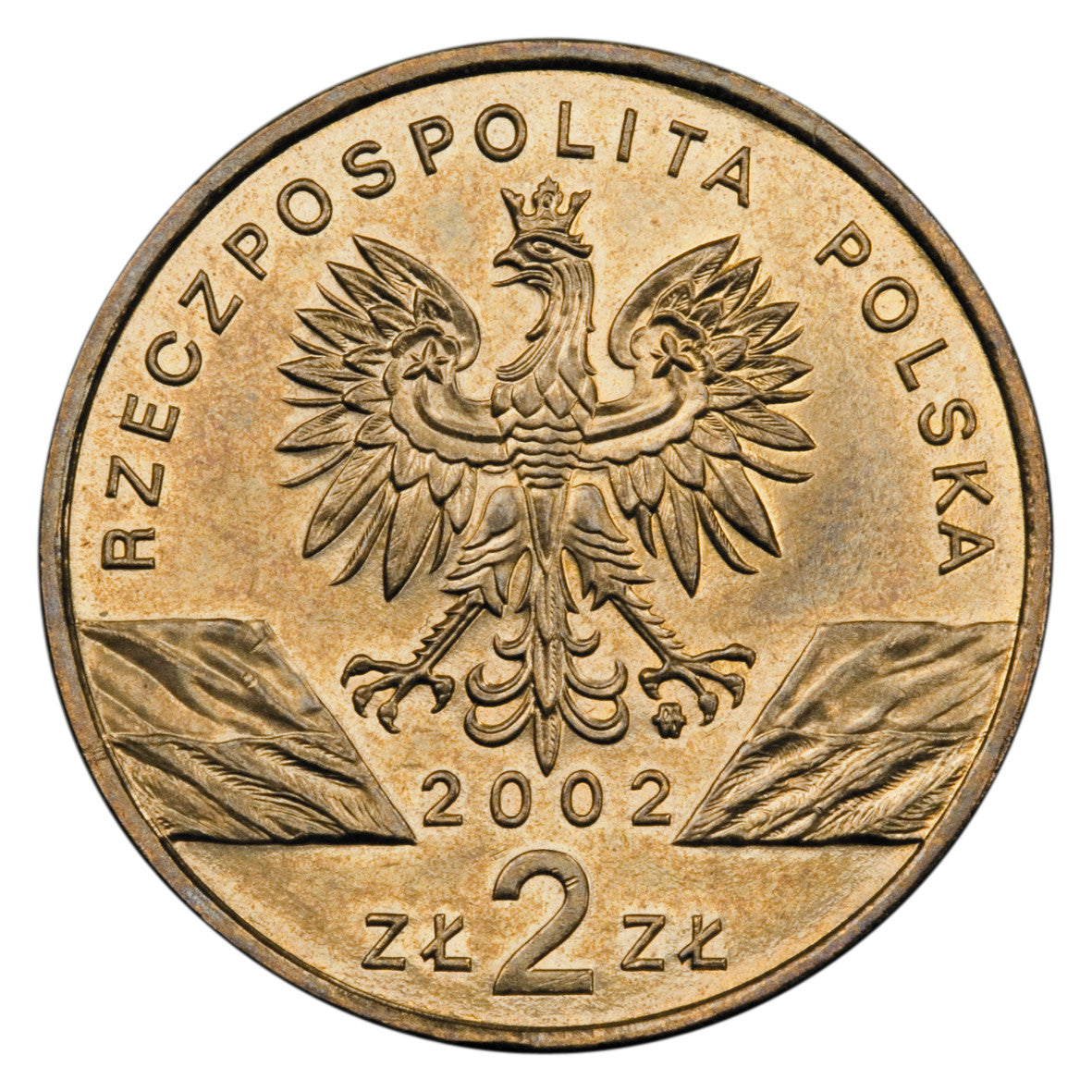 2 zł 2002 - Zwierzęta świata: Żółw błotny - Emys orbicularis