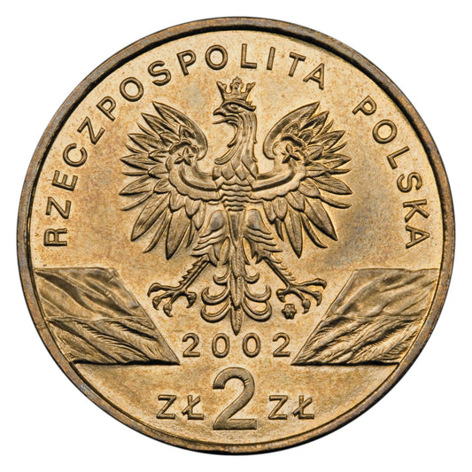 2 zł 2002 - Zwierzęta świata: Żółw błotny - Emys orbicularis
