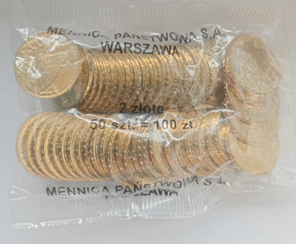 2 zł 2005 - Zwierzęta świata: Puchacz (woreczek 50 szt.)