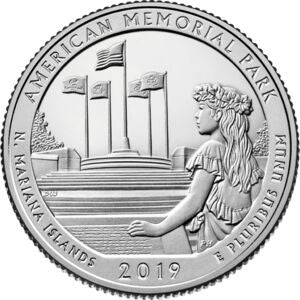25 centów / ćwiartka 2019 American Memorial Park