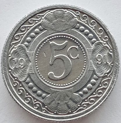 Antyle Holenderskie 5 Cent 1991