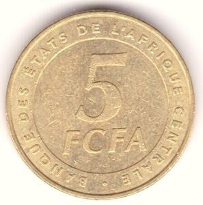 BEAC 5 Franków CFA 2006