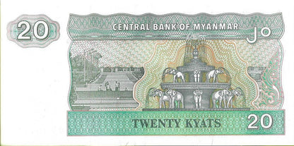 Birma 20 Kiat 1994 - UNC
