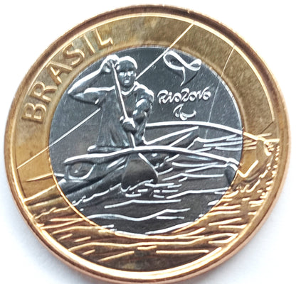 Brazylia 1 Real 2015 XV Letnie Igrzyska Paraolimpijskie, Rio de Janeiro 2016 - wioślarstwo paraolimpijskie
