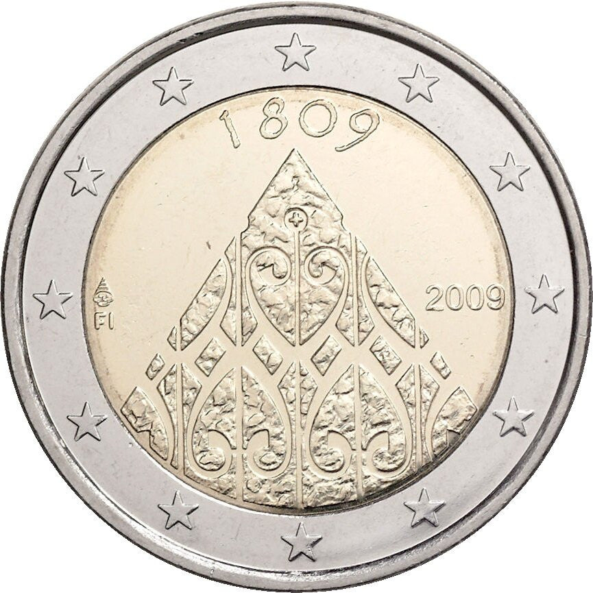 Finlandia 2 euro 2009 200-lecie fińskiej autonomii