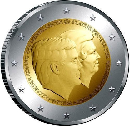 Holandia 2 euro 2014 Oficjalne pożegnanie byłej królowej Beatrycze