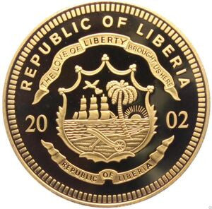 Liberia 10 Dolarów 2002 ECU -  Francja