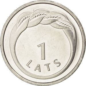 Łotwa 1 Łat 2009 Pierścień Nameja