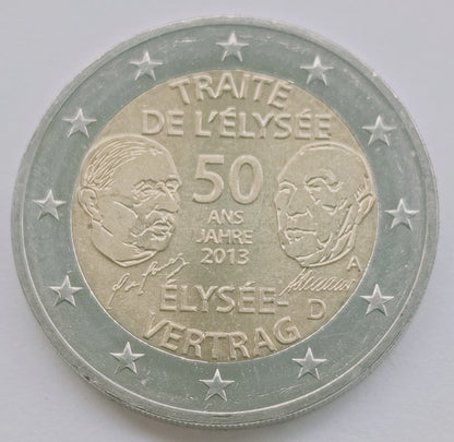 Niemcy 2 euro 2013 50 rocznica Traktatu Elizejskiego (Niemcy)