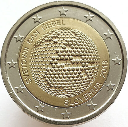 Słowenia 2 euro 2018 Światowy Dzień Pszczół w Słowenii