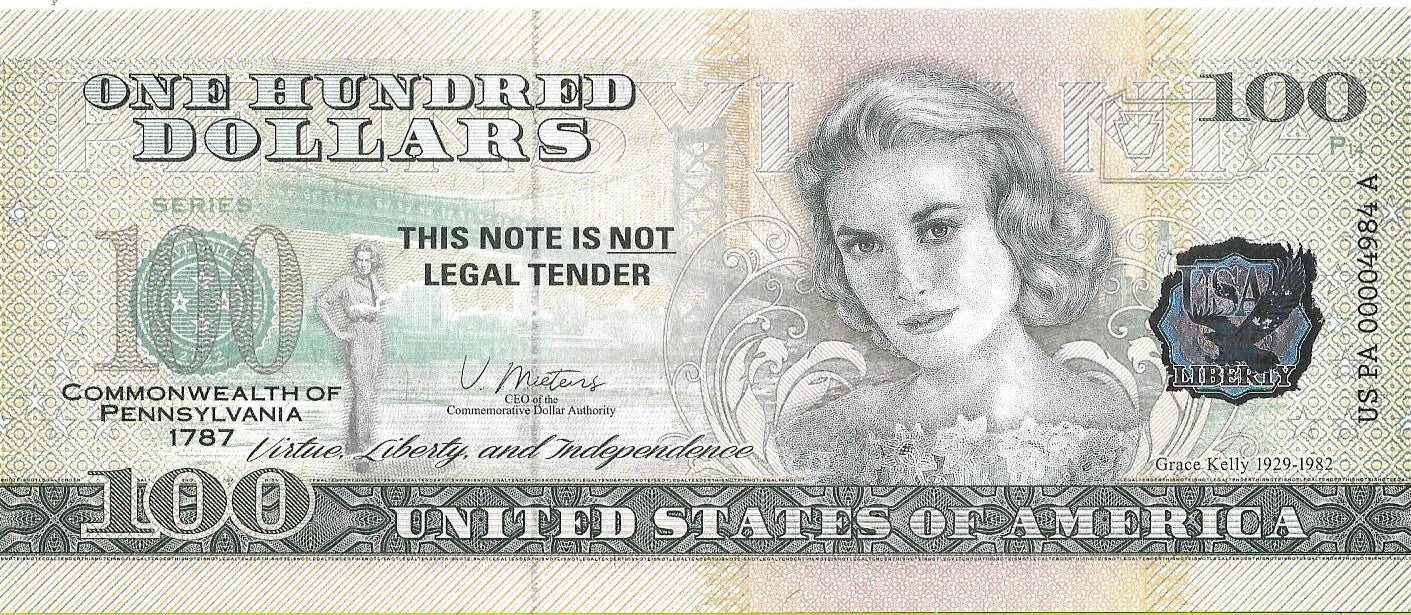 USA 100 Dolarów 2022 Pennsylvania Commemorative Dollar