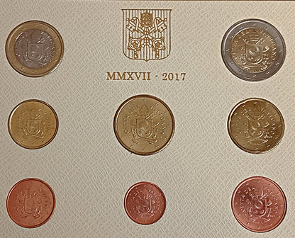 Watykan Różne euro zestaw menniczy 2017